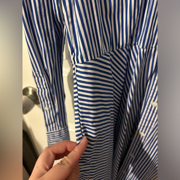 Polo Ralph Lauren blue striped collared dress size 12 - Picture 10 of 16